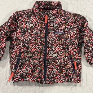 Patagonia toddler floral Puffer Jacket size 2t